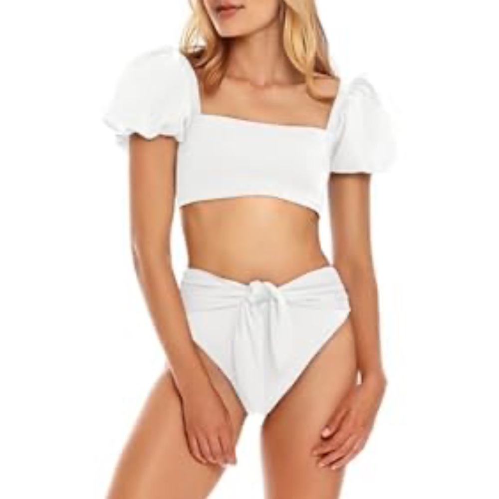 Women's High Waist Bikini Sets Tie Knot